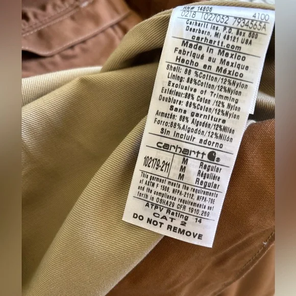 Carhartt Men's Flame Resistant Full Swing Quick Duck Lined Jacket. NEW with tags - Picture 5 of 5